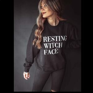 Hope’s Resting Witch Face Sweatshirt Small